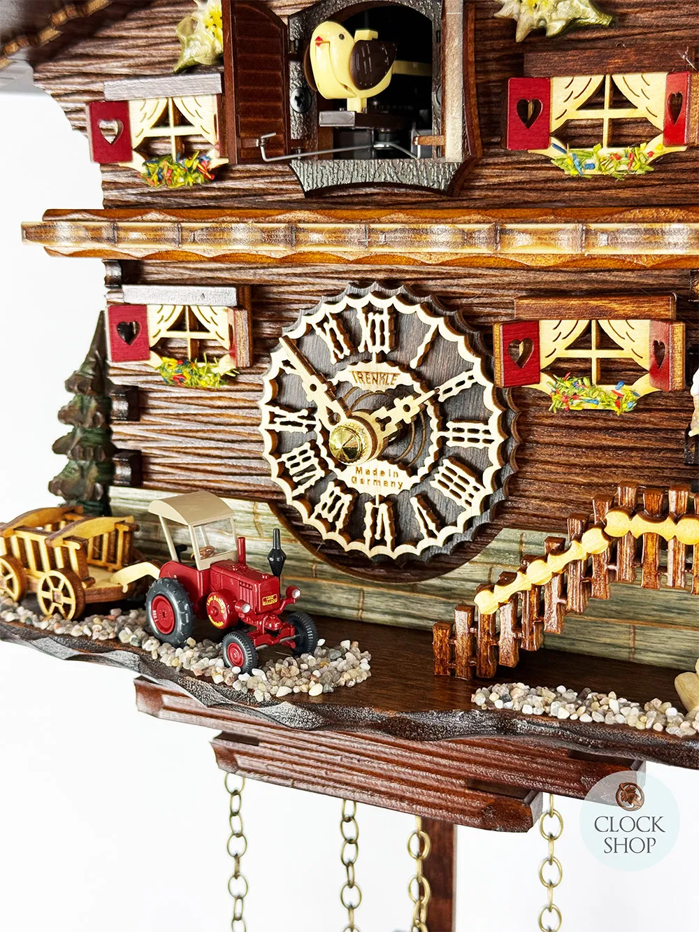 Tractor Battery Chalet Cuckoo Clock By TRENKLE image