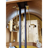193cm Oak Contemporary Longcase Clock With Westminster Chime By HERMLE image