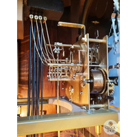 215cm Rustic Oak Grandfather Clock with Westminster Chime & Moon Dial image