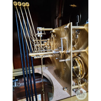 213cm Rich Walnut Grandfather Clock With Westminster Chime & Moon Dial image
