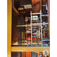 211cm Rich Walnut Grandfather Clock With Westminster Chime & Shelves image