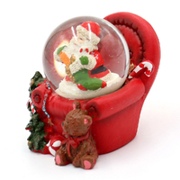 5cm Santa In Armchair Snow Globe- Assorted Designs image