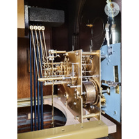 217cm Rustic Oak Grandfather Clock With Westminster Chime & Moon Dial image