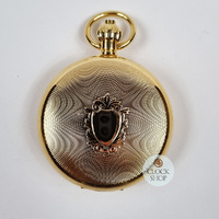 49mm Gold Unisex Mechanical Skeleton Swiss Pocket Watch By CLASSIQUE (Arabic) image