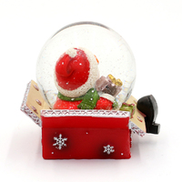 6.4cm Gift Box Figurine Snow Globe- Assorted Designs image