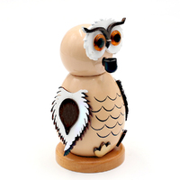 12cm Snowy Owl German Incense Burner - Assorted Designs image