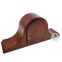 22cm Walnut Mechanical Tambour Mantel Clock With Triple Chime By HERMLE image