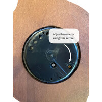 55cm Ash Traditional Weather Station With Barometer Thermometer & Hygrometer By FISCHER image