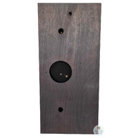 34cm Black Weather Station With Thermometer Barometer & Hygrometer With Timber Inlay By FISCHER image