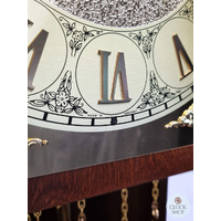211cm Walnut Grandfather Clock With Westminster Chime & Moon Dial By AMS image