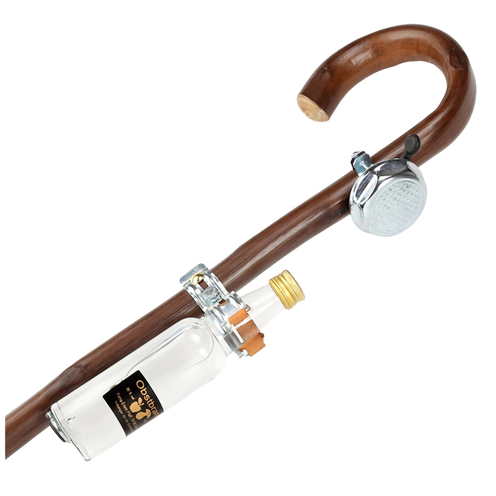 Walking Stick with Bottle and Bell