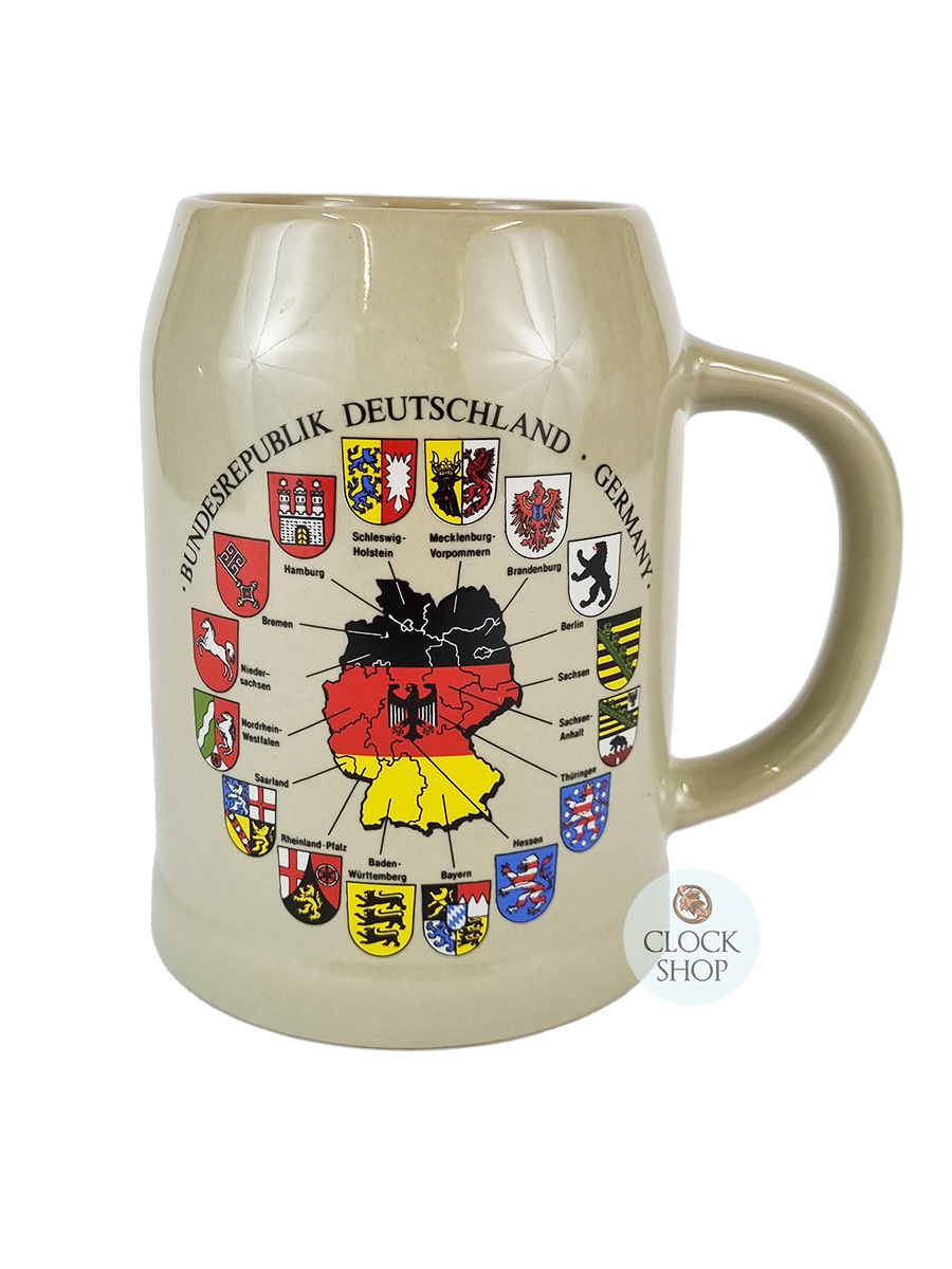 Deutschland Flag Crest Stoneware Beer Mug 0.5 Liter 