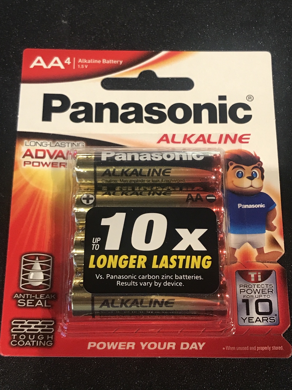 Panasonic AA Alkaline Batteries 4 Pack