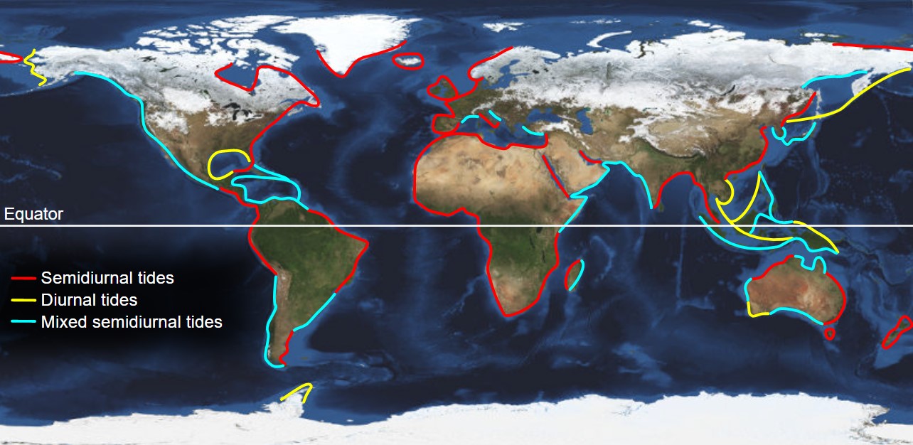 tide zone map