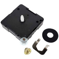 German Press Fit Step Clock Movement By UTS | 11mm Shaft | Fits 3.5mm & 5mm Hand Holes image
