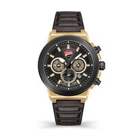 Campione Black Dial With Brown Leather Strap By DUCATI
