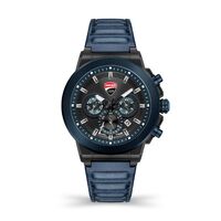 Campione Black Dial With Blue Leather Strap By DUCATI