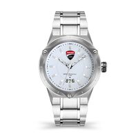 Curva White Dial With Stainless Steel Bracelet By DUCATI