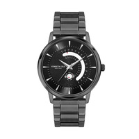 Black Date & Time Dial With Black Stainless Steel Bracelet By KENNETH COLE