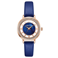 Blue & Gold With Blue Leather Strap By KENNETH COLE