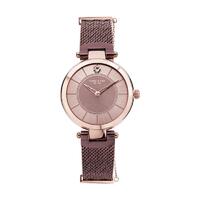 Women's Rose Gold Dial With Rose Gold Stainless Steel Mesh Bracelet By KENNETH COLE