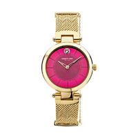 Women's Sorbet Pink Dial With Gold Stainless Steel Mesh Bracelet By KENNETH COLE