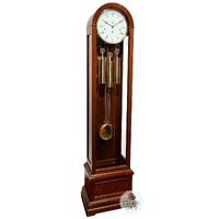 193cm Mahogany Contemporary Longcase Clock With Westminster Chime By HERMLE image