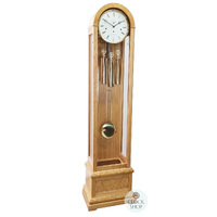 193cm Oak Contemporary Longcase Clock With Westminster Chime By HERMLE image