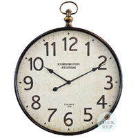 61cm Dickson Black Industrial Fob Wall Clock By COUNTRYFIELD image