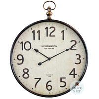 74cm Dickson Black Industrial Fob Wall Clock By COUNTRYFIELD image