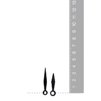 Black Pointer Euroshaft Quartz Hands (38mm & 30mm)