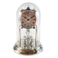 23cm Silver Anniversary Clock With Westminster Chime By HALLER image