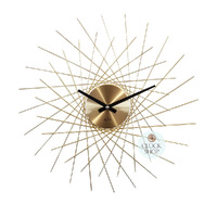 49cm Lohne Gold Spoke Wall Clock By ACCTIM image