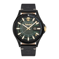 Black Solar Bayport Watch - Black Strap By TIMBERLAND