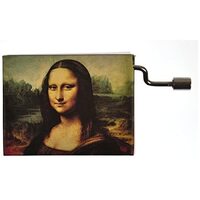 Classic Art Hand Crank Music Box- Mona Lisa by Da Vinci (Beethoven- Fur Elise) image