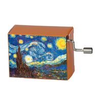 Classic Art Hand Crank Music Box- Starry Night By Van Gogh (Tchaikovsky-Waltz Of The Flowers) image