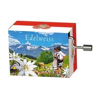 Modern Designs Hand Crank Music Box- In The Alps (Edelweiss) image