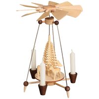 25m Modern Needle Pyramid with Deer By Seiffener