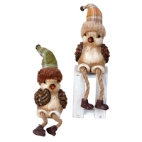 20cm Bird With Tartan Hat Shelf Sitter- Assorted Designs