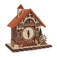 Black Forest Chalet Novelty Clock 23cm image