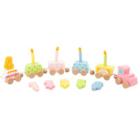56cm Pastel Train Birthday Candle Holder image