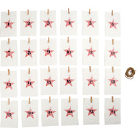 Paper Bag Advent Calendar With Red Star