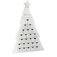64cm White Christmas Tree Advent Calendar image