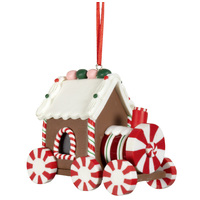 Ginger Bread Train Christmas Tree Decoration 14cm