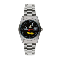 35mm Disney Collectors Edition Mickey Mouse Mens Watch With Black Band & Dial image