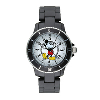 40mm Disney Sports Mickey Mouse Unisex Watch With Black Band & White Dial image