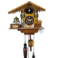 Heidi House Battery Chalet Cuckoo Clock 19cm By ENGSTLER image