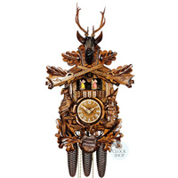 Before The Hunt 8 Day Mechanical Carved Cuckoo Clock 54cm By ENGSTLER image