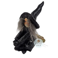 6cm Black Glitter Witch image