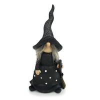 22cm Black Glitter Witch image
